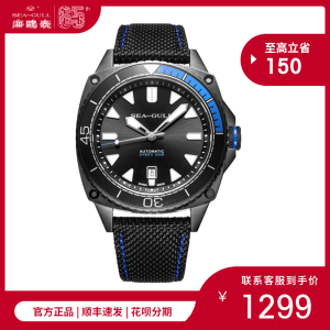 海鸥 海洋系列 6057H 男多功能自动机械表 防水运动夜光表