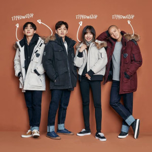 施罗 男女款加厚中长款 韩版潮牌羽绒服 90%含绒量