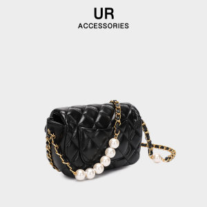 UR 珍珠包链条包 韩版小方包