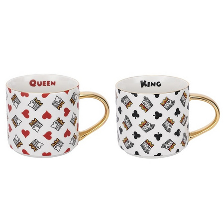 大英博物馆 趣味潮“牌”系列 陶瓷马克杯 430ml *3件