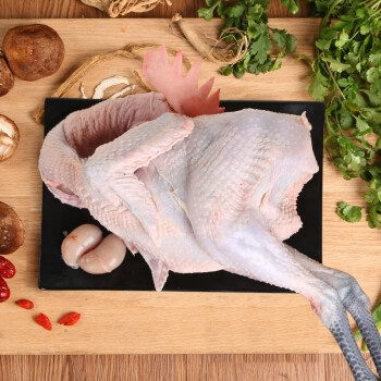 肌肉熊武 生鲜土公鸡杀后单只 净重约2.7斤*2只