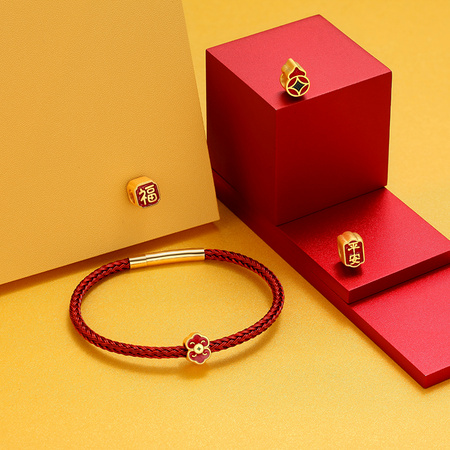CHJ JEWELLERY 潮宏基 SHG30000672 黄金串珠足金转运珠