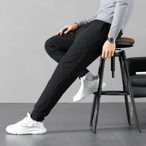 雪中飞 20秋冬新款 男士加厚保暖羽绒裤 90%白鸭绒