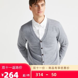 拉夫劳伦制造商 本米 男澳洲超细美利奴羊毛开衫