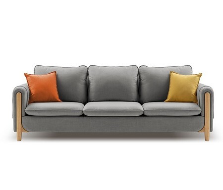 原始原素 FS-SF592-E 乳胶布艺沙发 海绵款三人位