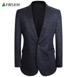 杉杉 男士修身提花 商务休闲西服外套