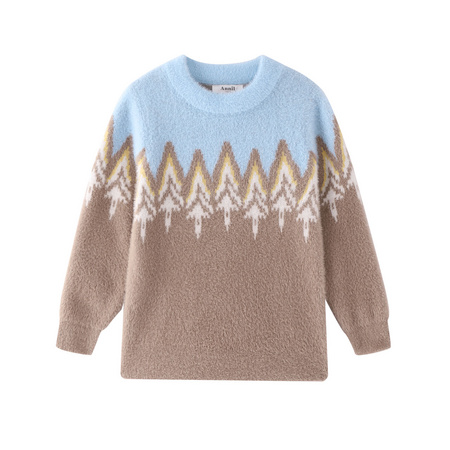 Annil 安奈儿 女童秋冬保暖针织衫