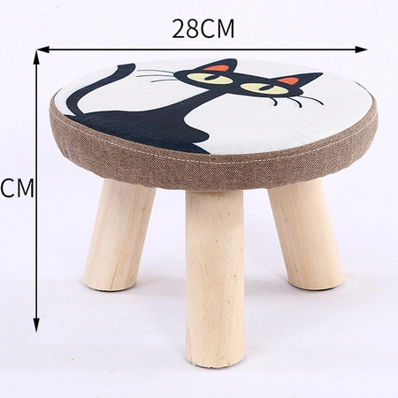 Melenmesun 美临美现 实木家用小板凳 28*20cm 三腿款