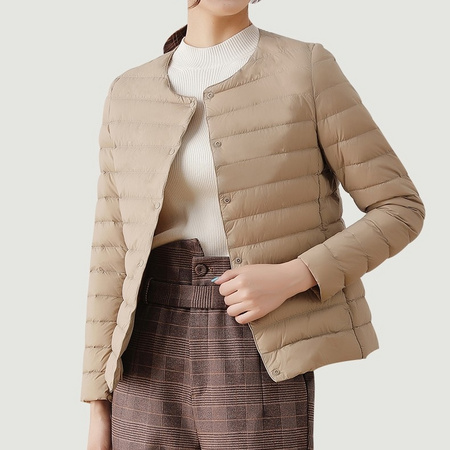 YAYA B-58203 女士轻型薄款羽绒服短款