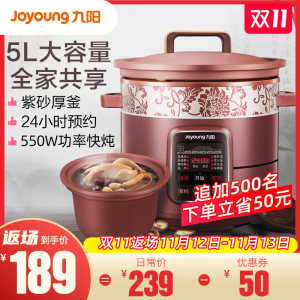 九阳 紫砂陶瓷电炖锅 5L