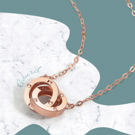 百亿补贴：周大生 K0PC0120 女士经典双环套链