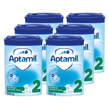 Aptamil 爱他美 德国 婴幼儿奶粉 蓝罐 2段 800g*6罐