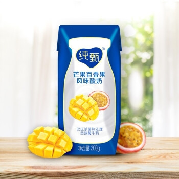 京东PLUS会员：蒙牛 纯甄 常温风味酸牛奶 芒果百香果口味 200g*16盒 *2件