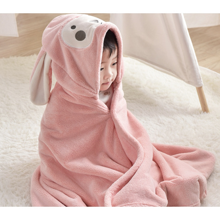 豌豆荚 儿童斗篷带帽浴巾 65*110cm
