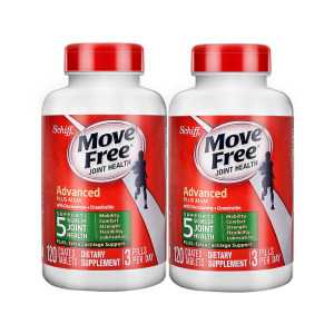 美国产 维骨力 Move Free 氨基葡萄糖软骨素 绿盒 120粒*2瓶
