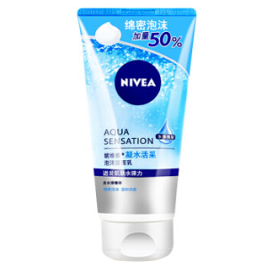 NIVEA 妮维雅 凝水活采泡沫洁面乳 150g *5件