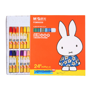 M&G 晨光 FGM90058 米菲系列蜡笔套装 24色 24支/盒 *7件