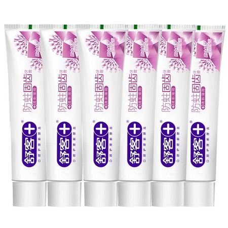 聚划算百亿补贴： Saky 舒客 防蛀固齿牙膏 140g*6支