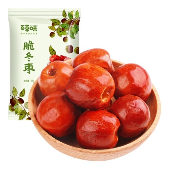 聚划算百亿补贴：Be&Cheery 百草味 脆冬枣 35g*8袋