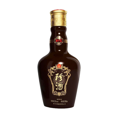 珍酒 珍十五 酱香型白酒53度 500ml