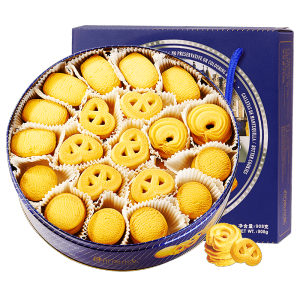 丹麦风味 曲奇饼干 100块/908g礼盒装