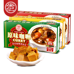 安记 速食日式咖喱块 微辣 100g*3包