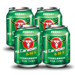 泰国 Carabao卡拉宝 维生素运动功能饮料 250ml*4罐