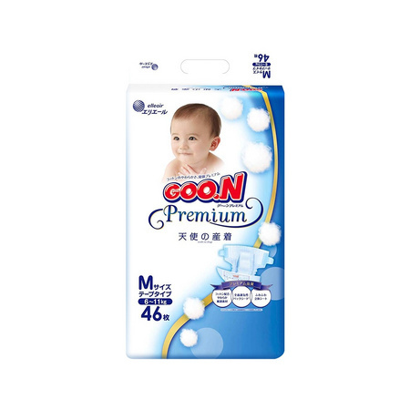 GOO.N 大王 天使系列 婴幼儿纸尿裤 M46片 *4件