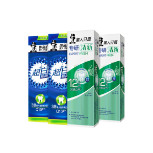 黑人 超白极尚专研牙膏120g*4支