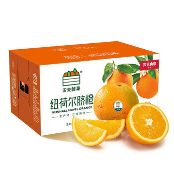 NONGFU SPRING 农夫山泉 17.5°橙 赣南脐橙农夫鲜果礼盒 5kg *2件