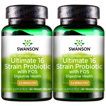 京东PLUS会员：SWANSON 斯旺森 成人益生菌胶囊 60粒*2瓶 *3件