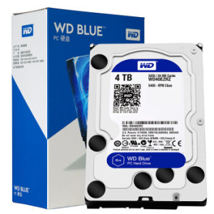 WD 西部数据 Blue(蓝盘) 64MB 5400RPM 机械硬盘 4TB（WD40EZRZ）
