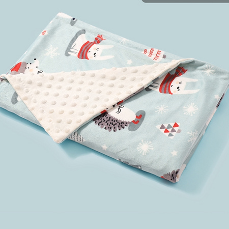 思萌 双层加厚秋冬季儿童毛毯 75*120cm