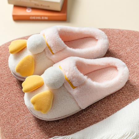 萱宜阁 可爱厚底棉拖鞋 1双