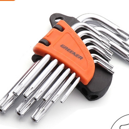 GREENER 绿林工具 梅花内六角扳手工具套装（标准款9件套）