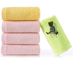 聚划算百亿补贴：KING SHORE 金号 纯棉儿童毛巾 42g*5条装