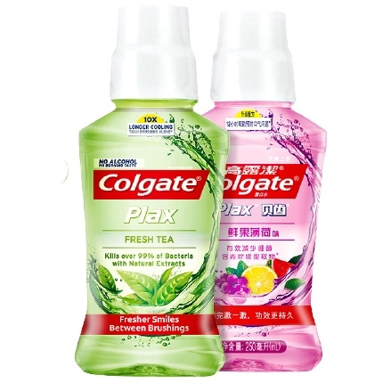 百亿补贴：Colgate 高露洁 贝齿漱口水 250ml+250ml