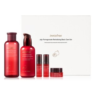 innisfree 悦诗风吟 济州石榴活妍焕采护肤套装（水200ml+乳160ml+精华5ml+眼部精华5ml+霜10ml）