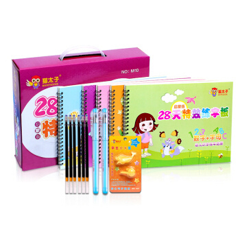 京东PLUS会员：猫太子（MAOTAIZI）启蒙练字帖幼儿儿童字帖写字板凹槽小学生初学者写字本 豪华套装5本装 *2件