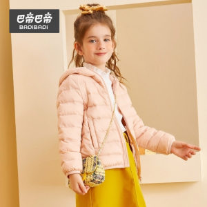 巴拉巴拉旗下 巴帝巴帝 男女短款羽绒服 90%白鸭绒