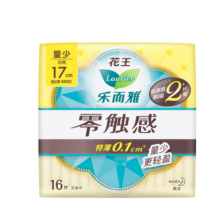Laurier 乐而雅 零触感柔软卫生巾 17cm*16片 *3件