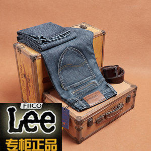 ENKOM LEE 男弹力直筒牛仔长裤
