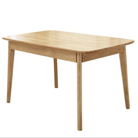 客家木匠 实木餐桌 原木色 1.2m