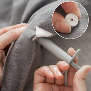 MUのHUI 木の晖 隐形被子固定器（推针器1把+软盖24个+硅针200针）