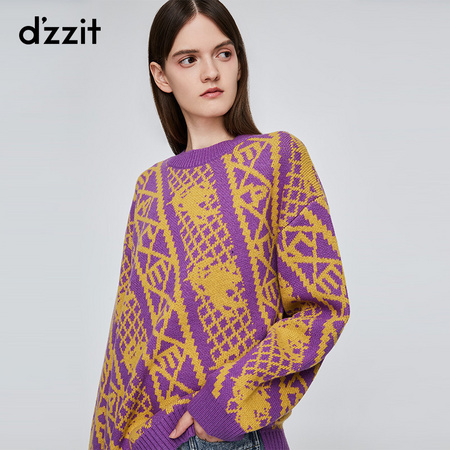 dzzit 地素 3G4E4281Y 女士毛衣