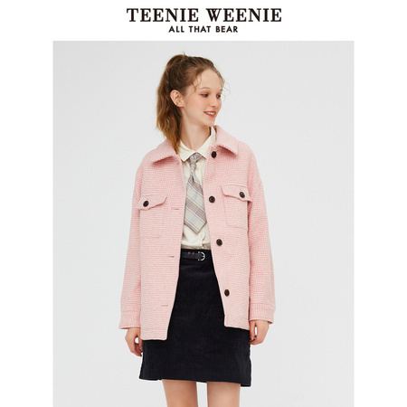 聚划算百亿补贴：TeenieWeenie TTJK98T03N 女士羊毛毛呢外套