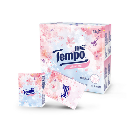 88VIP：Tempo 得宝 淡雅樱花味手帕纸 7张*12包 *17件