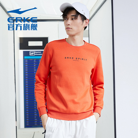 ERKE 鸿星尔克 51220389117 男子运动卫衣