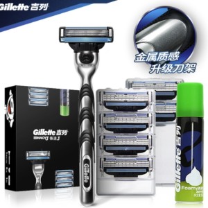 Gillette 吉列 锋速3经典套装（1刀架+刀头*7+须泡50g）