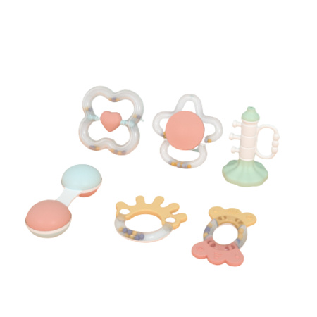 beiens 贝恩施 婴儿益智牙胶手摇铃 简易6件套